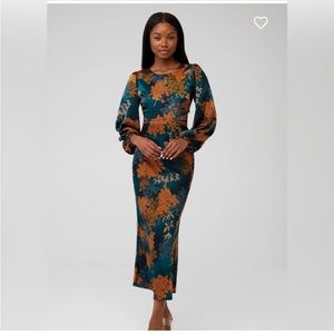 ASTR the label Quinn Floral Cutout MIDI dress, size small